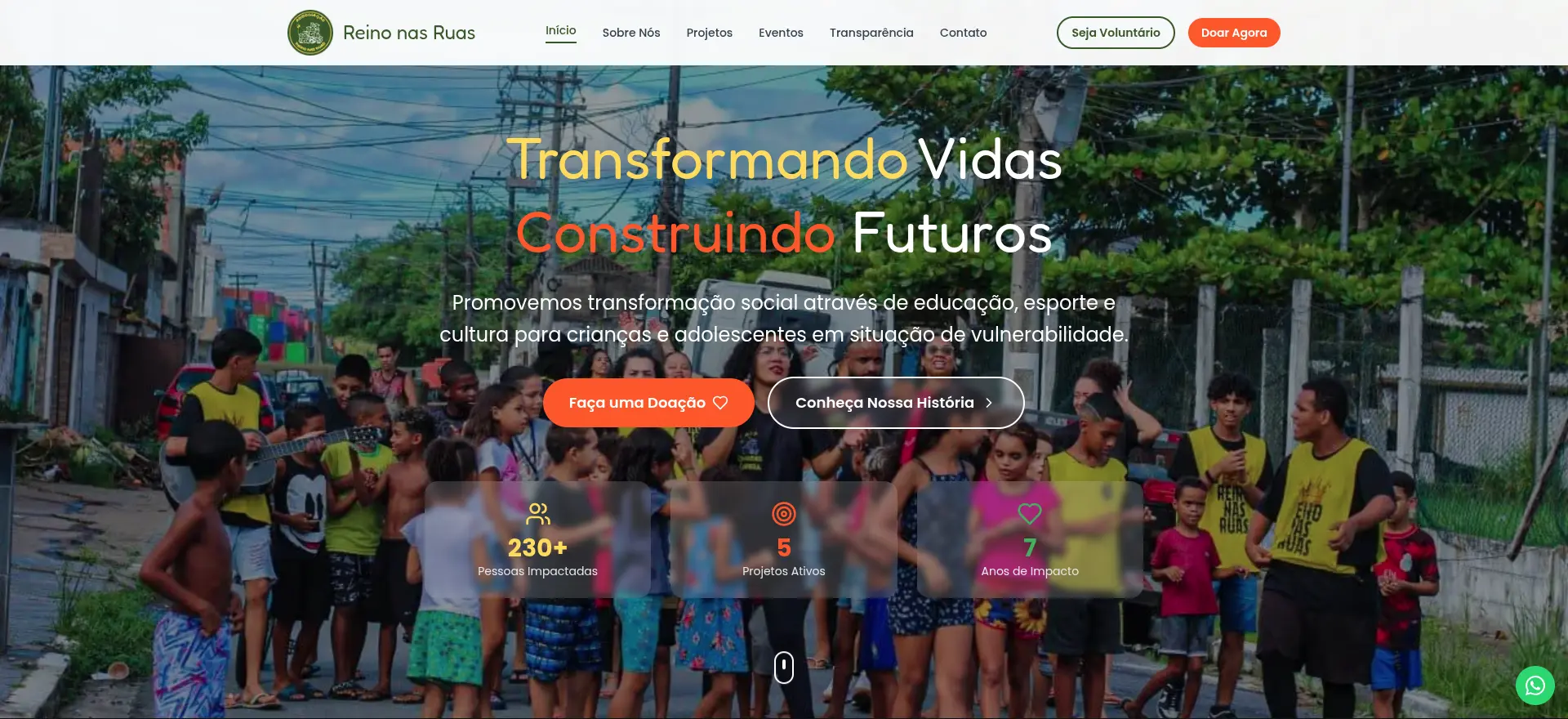 ONG Reino nas Ruas